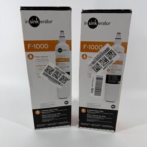InSinkErator F-1000 Water Filter Cartridge 2 Pack 6 Month Filter SEALED